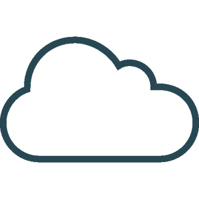 a cloud icon symbolizing cloud deployment